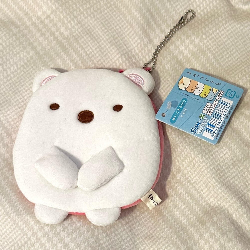 BNWT Official Licensed San-X Japan Sumikko Gurashi Shirokuma Coin Purse 🐻‍❄️👛